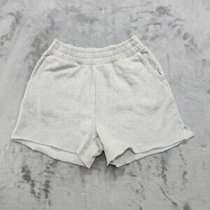Vintage Y2K American Eagle Sweat Shorts Womens S Heathered Gray Pull On‎ Pockets